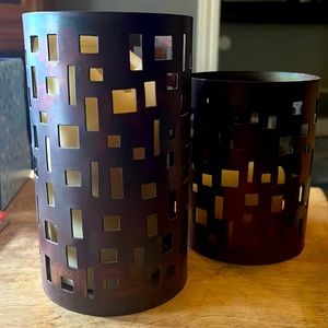 Candle holders and candles